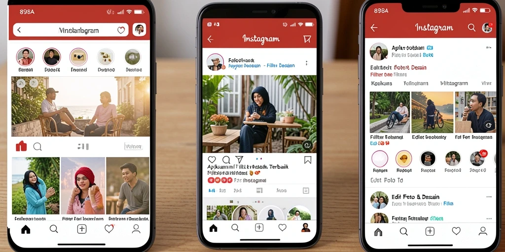 Antarmuka aplikasi 898A untuk edit foto yang menarik.
