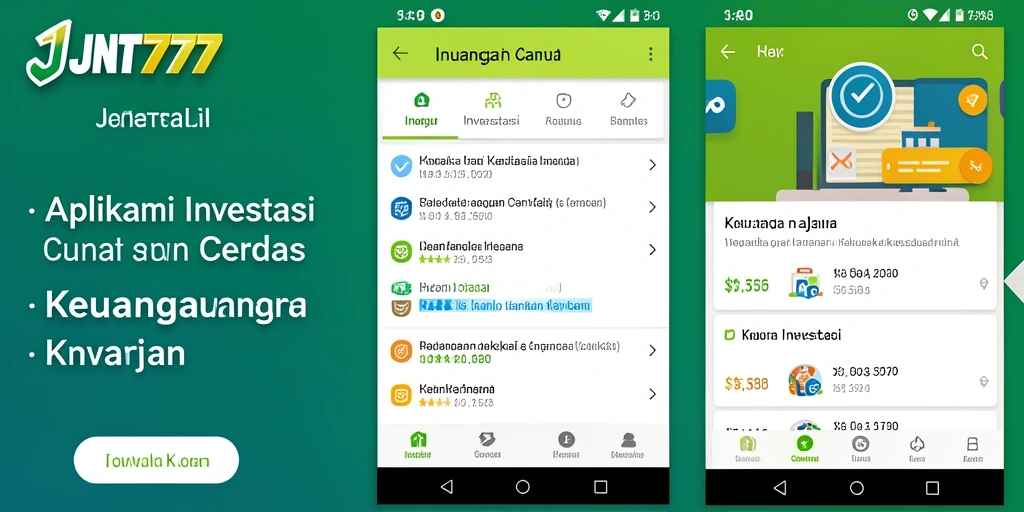 Antarmuka JNT777 menampilkan fitur investasi yang mudah digunakan.