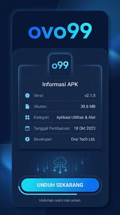 Tampilan halaman APK ovo99